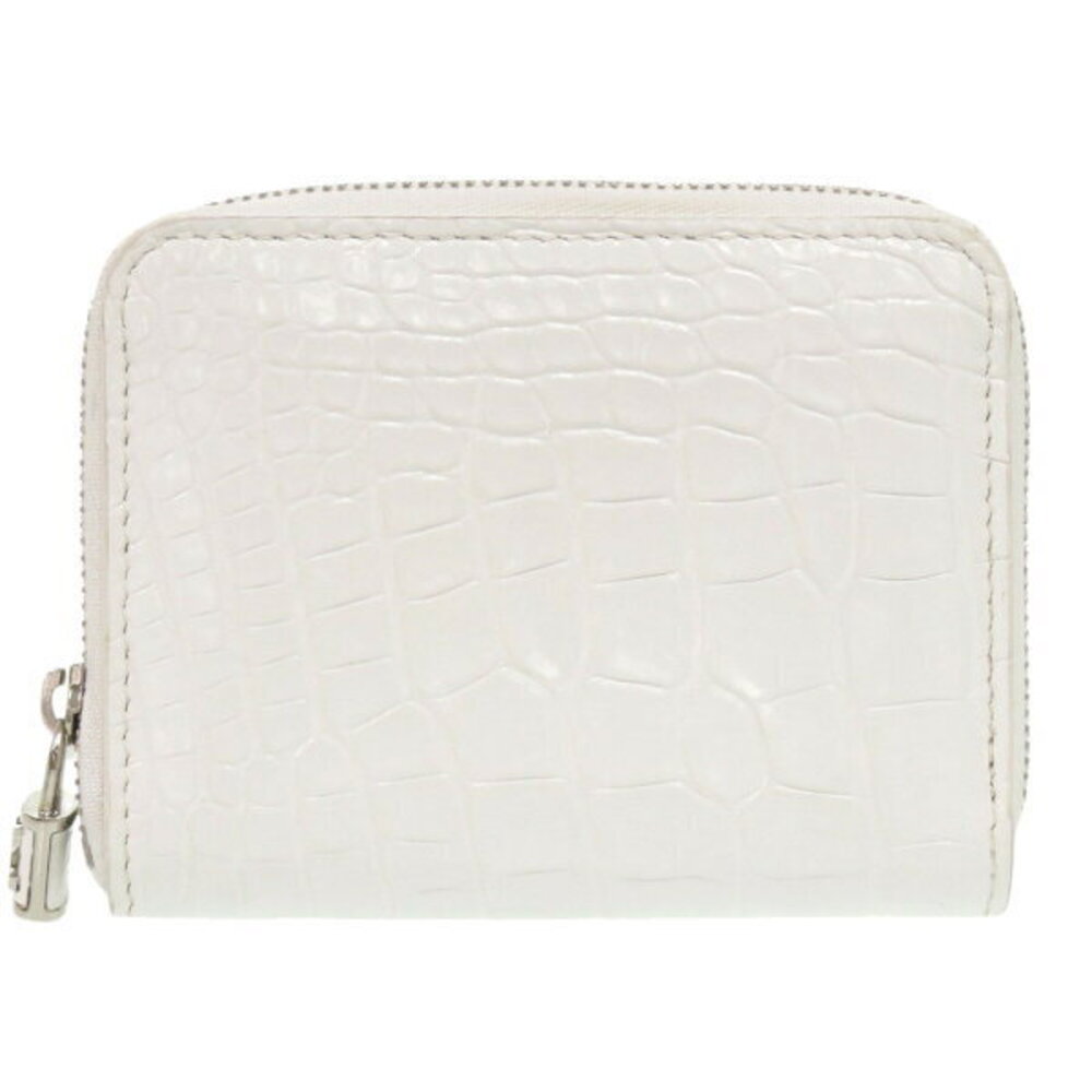 Louis Vuitton Zippy Coin Wallet crocodile leather brown case white LV